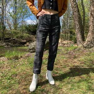 Ann Taylor Loft gray plaid pants